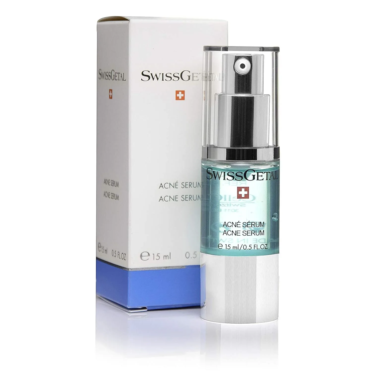 Сыворотка против угрей Acne Serum Acne Serum SwissGetal, сыворотка: обложка витрины