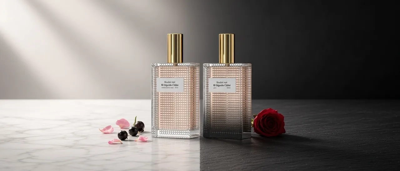 Boudoir Noir — широкоформатный баннер аромата, Edgardio Chilini