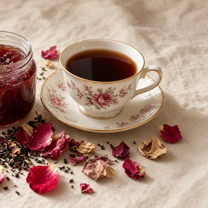 Rose Tea Jam — художественный постер и атмосфера аромата, Edgardio Chilini