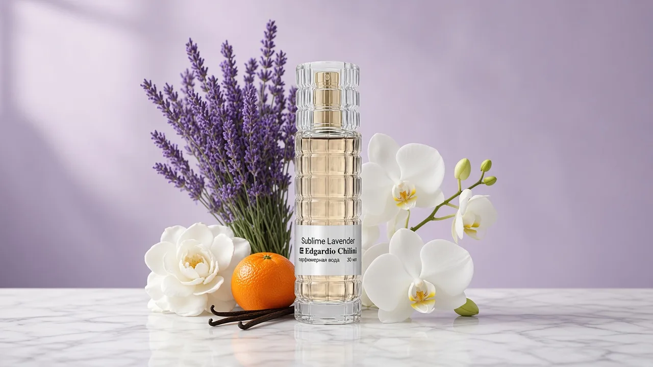 Sublime Lavender — широкоформатный баннер аромата, Edgardio Chilini