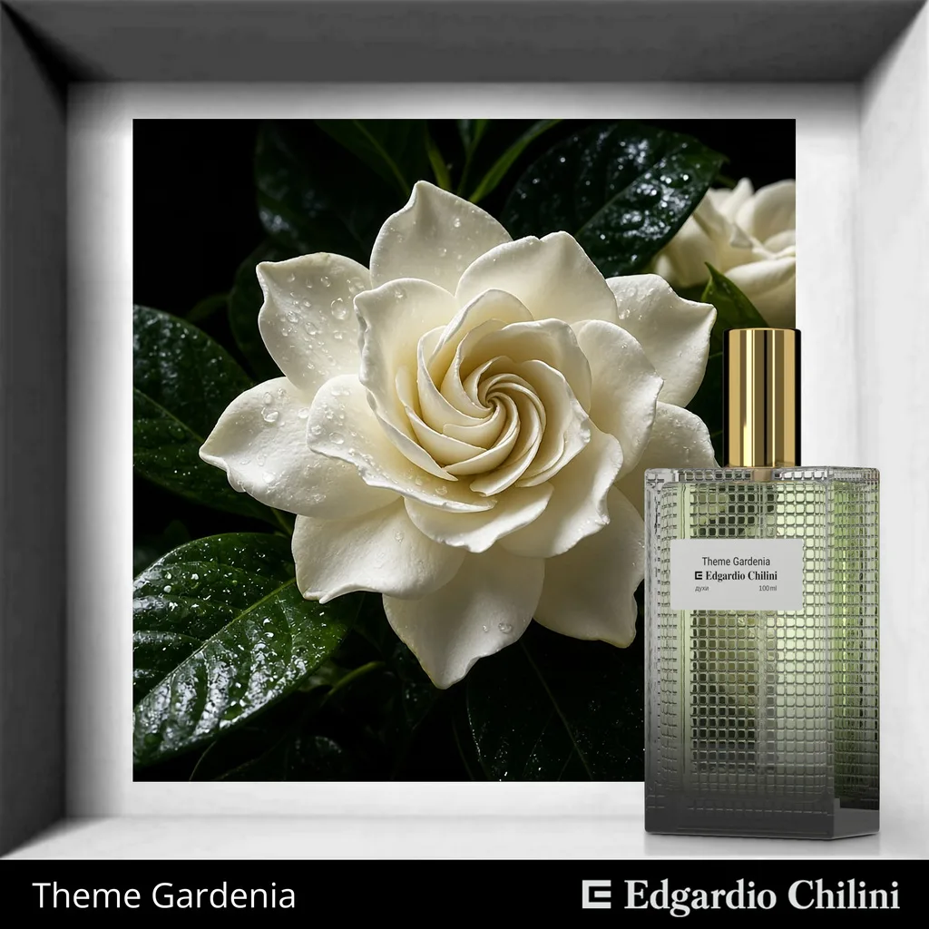 Theme Gardenia, постер, духи, 100 мл, Edgardio Chilini Theme Gardenia, постер, духи, 100 мл, Edgardio Chilini